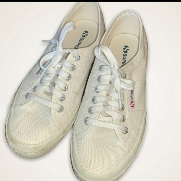 White Superga Cotu Sneakers Sz. 39 - Picture 2 of 9